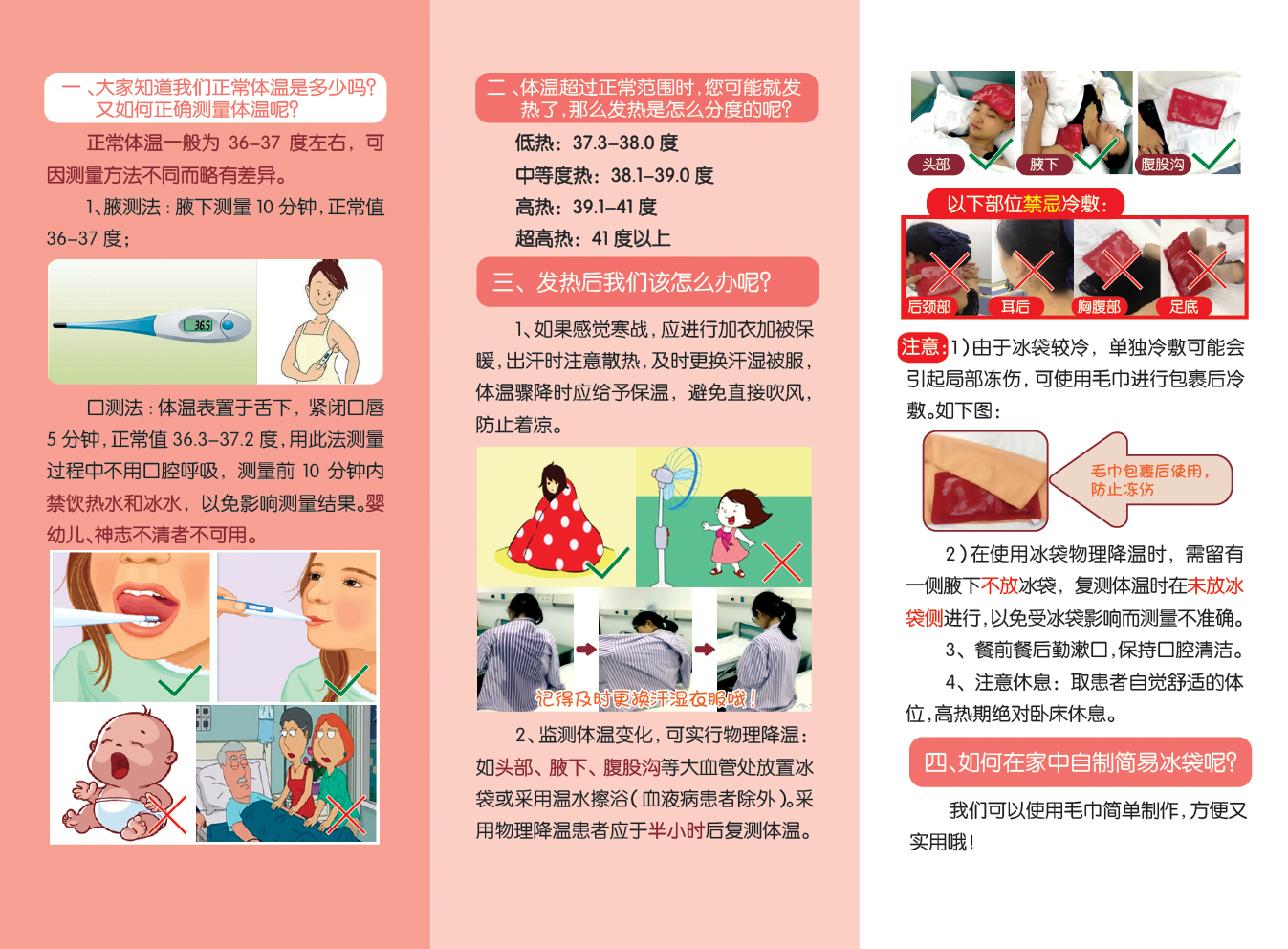 发热处方折页打样文件反面